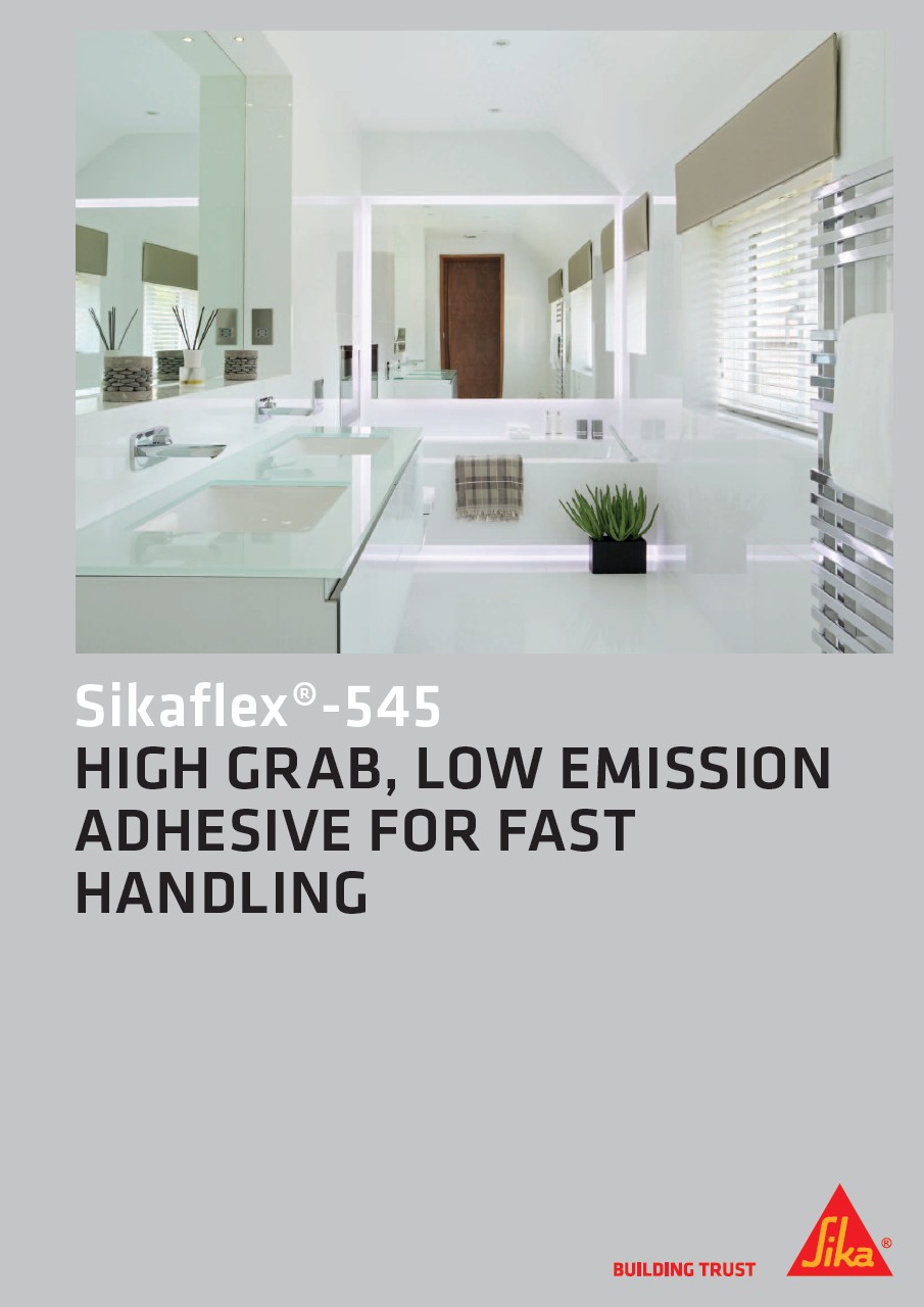 Sikaflex®-545 -高抓斗，低排放粘合剂快速处理
