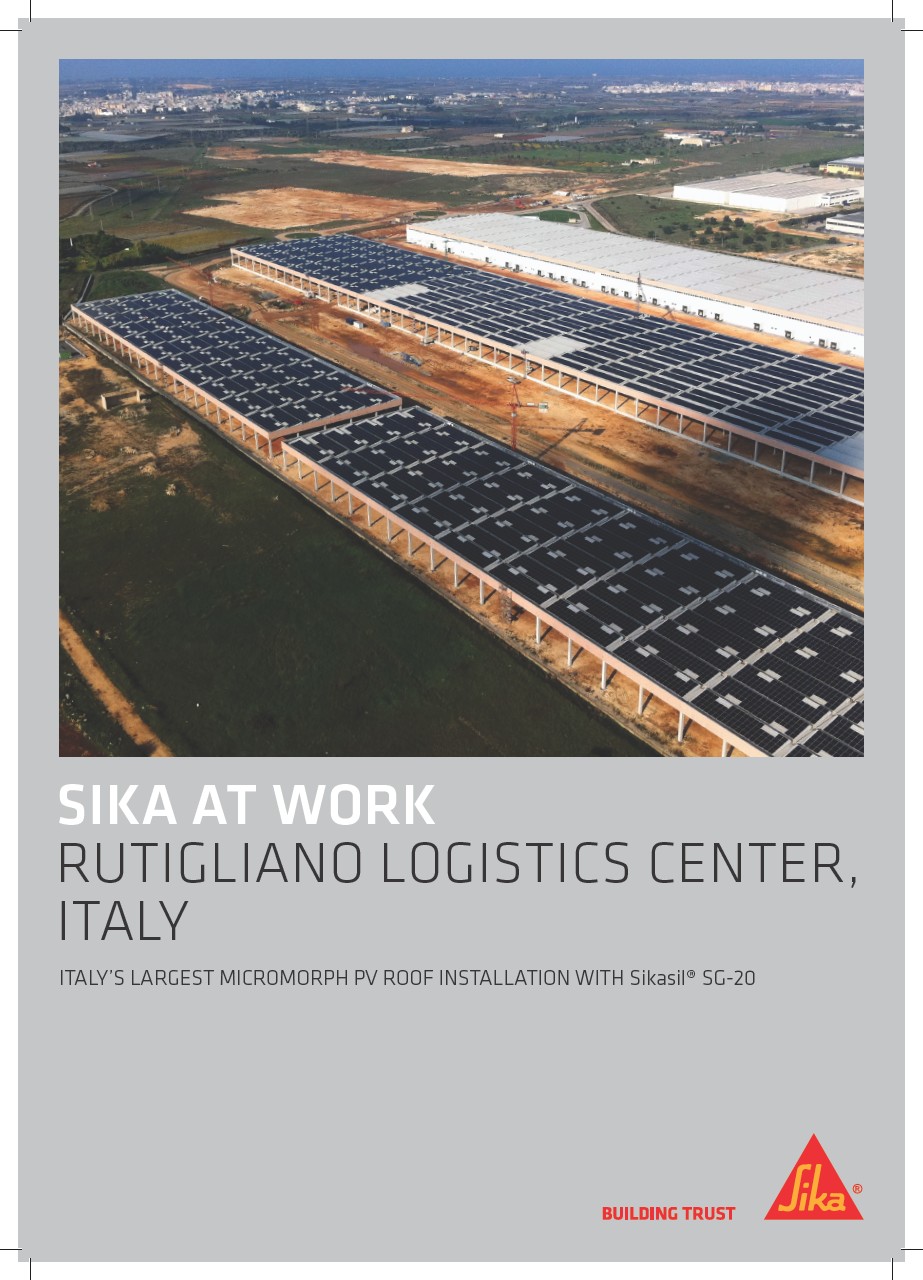 Sika在工作 -  Rutigliano Logistics Cener，意大利