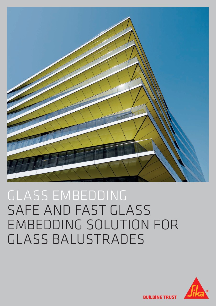 玻璃嵌入式 - 玻璃栏杆的安全和快速玻璃嵌入解决方案